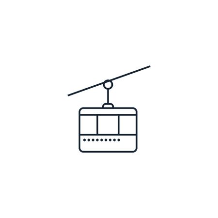 funicular creative icon. From Transport icons collection. Isolated funicular sign on white backgroundのイラスト素材