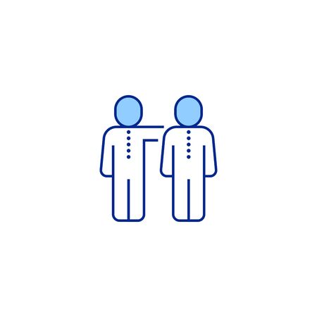 start-up team creative icon. From Business People icons collection. Isolated start-up team sign on white backgroundのイラスト素材