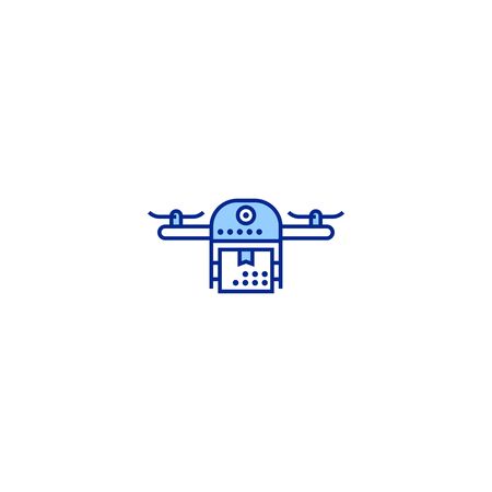 receive parcel creative icon. From Delivery icons collection. Isolated receive parcel sign on white backgroundのイラスト素材