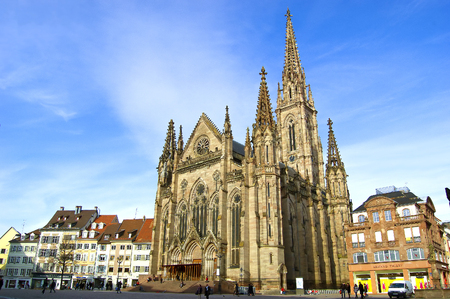 France, Mulhouse, cathedralのeditorial素材