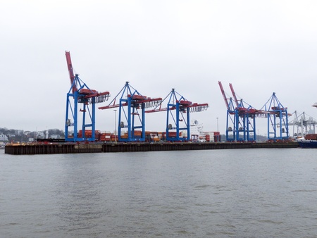 Container terminal in the Port of Hamburg 