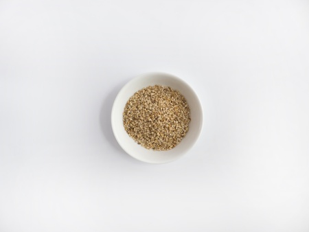 Sesame seeds in a bowl Cut の写真素材
