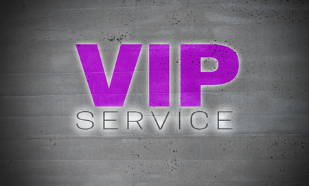 VIP service on concrete wall background concept.の写真素材