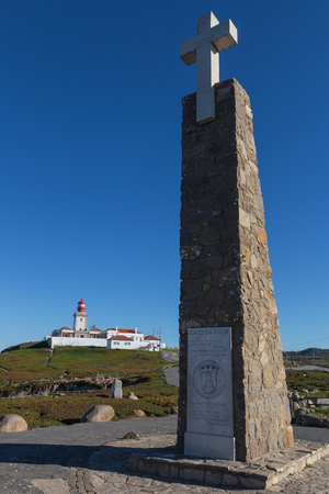 Cross Cabo da Roca Portugal Europe.のeditorial素材