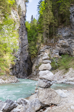 Partnachklamm Garmisch-Partenkirchen Bavaria Germany.の写真素材