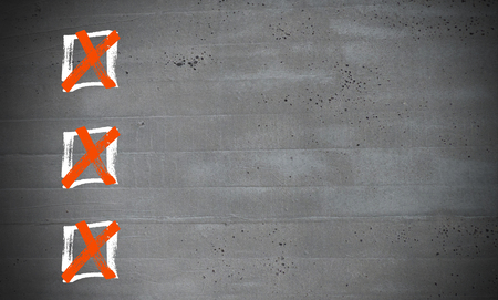 Checklist on concrete concept.