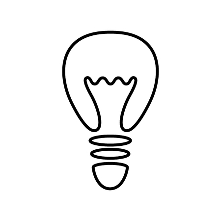 Bulb line icon. Simple light bulb image. Vector Illustrationのイラスト素材
