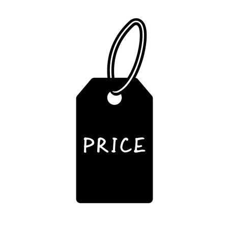 Price tag icon. Simple label with item price. Vector Illustrationのイラスト素材