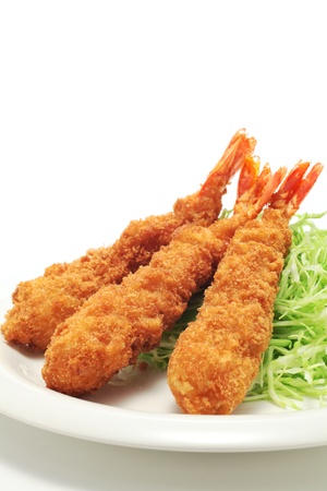 Fried shrimpの写真素材