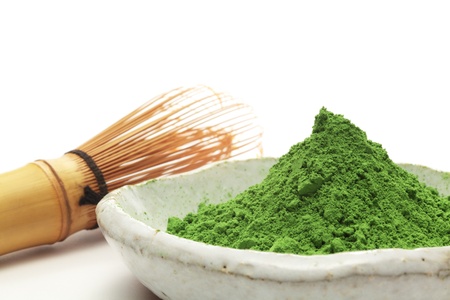 Powdered green tea の写真素材