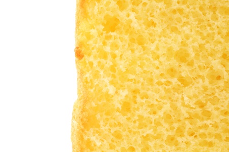 Closeup of sponge cake の写真素材