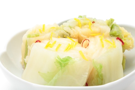 Pickled napa cabbageの写真素材