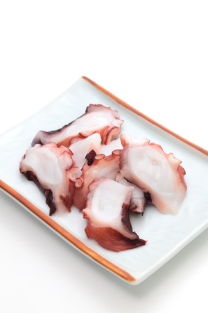 Sashimi, Slices of octopus の写真素材