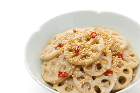 Reckon no Kinpira, Spicy sauteed lotus rootの写真素材