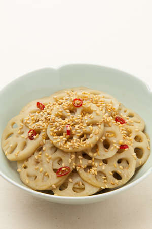Reckon no Kinpira, Spicy sauteed lotus rootの写真素材