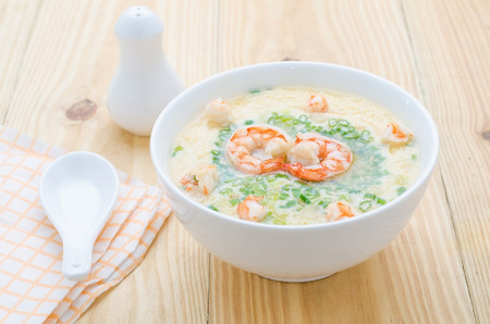 Poached eggs food thailand in a bowlの写真素材