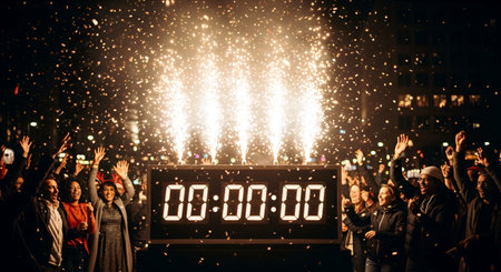 Crowds of people partying at the open air music festival in Stockholm.の素材