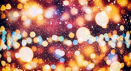 sparkle circle lit celebrations display.の素材