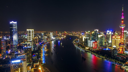Shanghai city night view