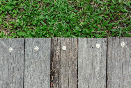 wood boards and swardの写真素材