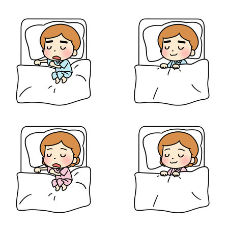 Illustration of a sleeping person. Youth.の写真素材