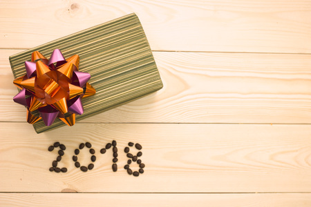 A light wooden Christmas background