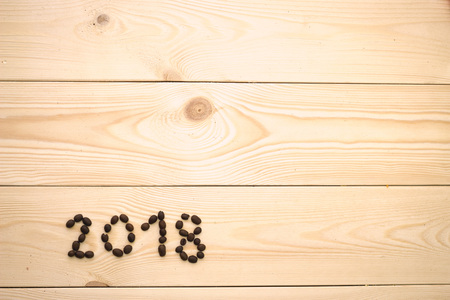 A light wooden Christmas backgroundの写真素材