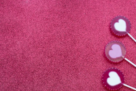Valentines concept glitter red backgroundの写真素材