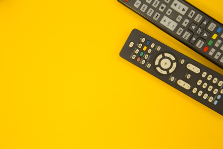 Watching TV conceptの写真素材