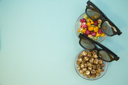 Watching TV conceptの写真素材