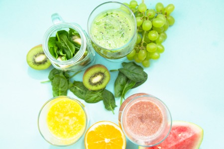 Fresh fruit smoothieの写真素材