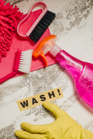 Cleaning house or office conceptの写真素材