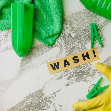 Cleaning house or office concept