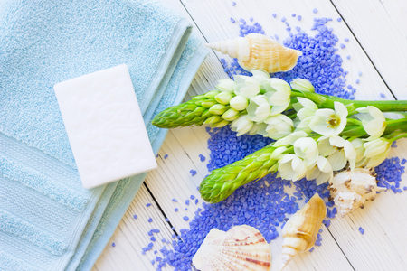 Spa concept with a candle