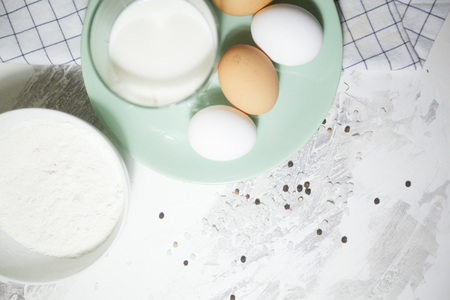 Cooking with milk and eggs