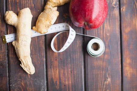 Healthy breakfast on a dark wooden background