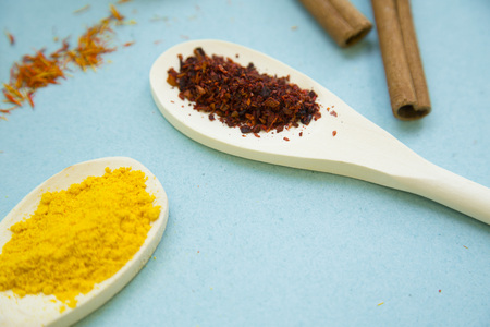 Set of spices and herbsの写真素材