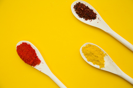 Set of spices and herbsの写真素材