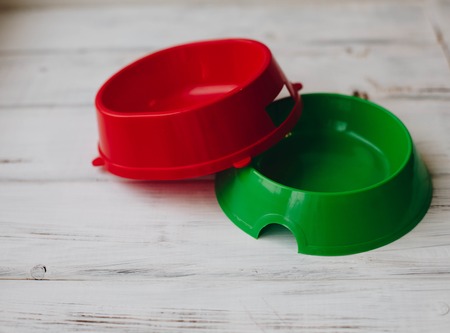 A bowl of dog foodの写真素材