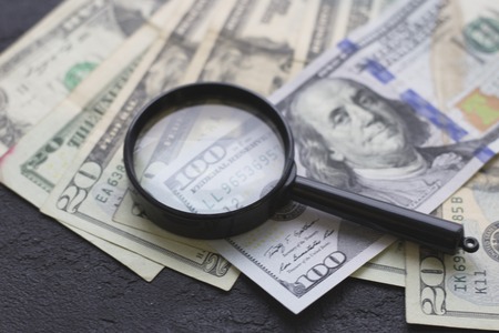 United States paper moneyの写真素材