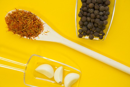 Set of spices and herbsの写真素材