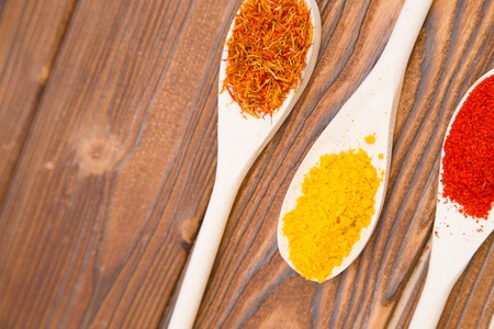 Set of spices and herbsの写真素材