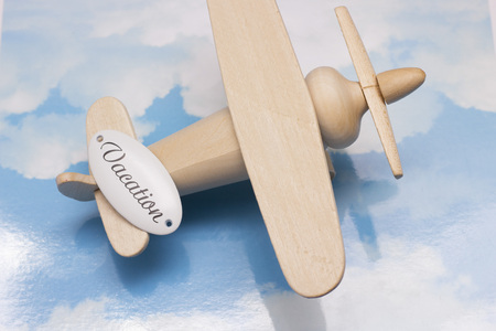 Toy airplane, close upの写真素材