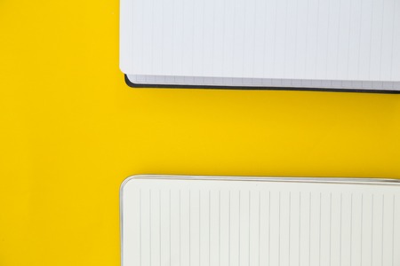 education concept on yellow backgroundの写真素材