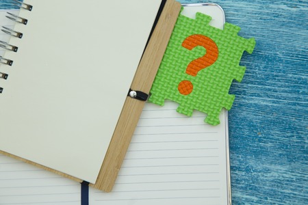 education concept on blue wooden backgroundの写真素材