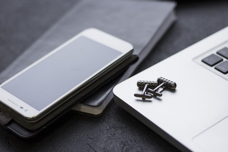 Flat lay Man setの写真素材