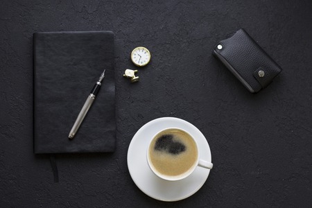 Flat lay Man setの写真素材