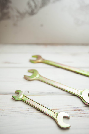 Repair carpenter tools: wrenchの写真素材