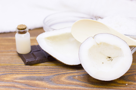 Coconut spa wellness concept