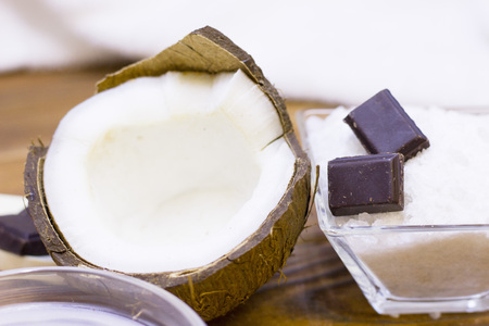 Coconut spa wellness concept